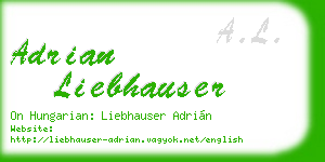 adrian liebhauser business card